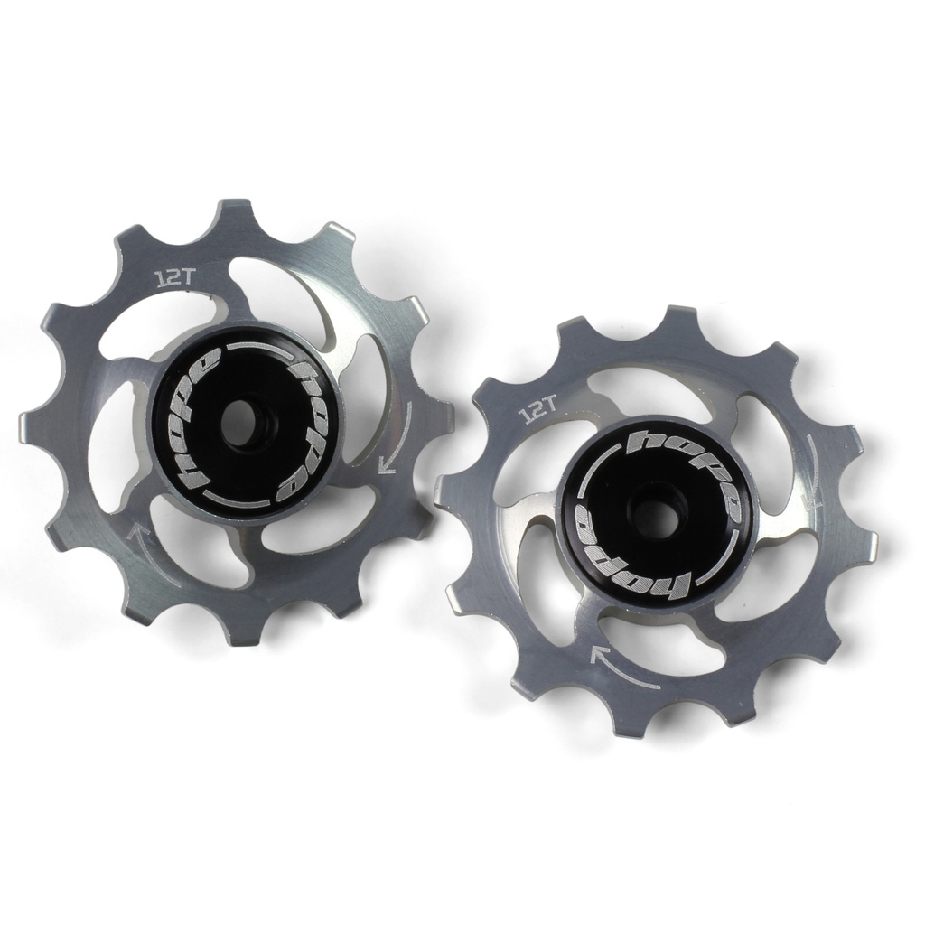 12 Tooth Hope Jockey Wheels (pair) - Silver