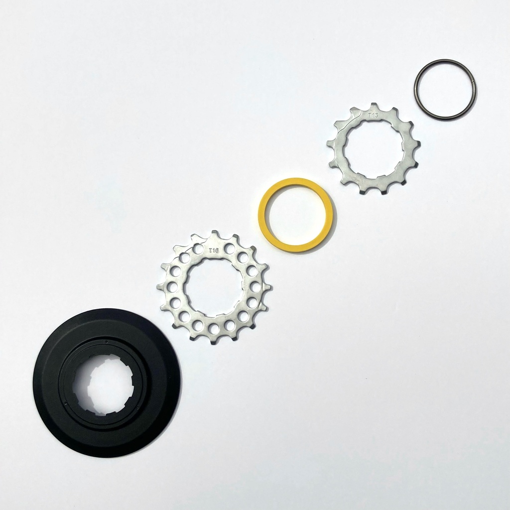 [QRSPRSTACK-BWR6] Brompton 6-speed sprocket set - BWR - 13/16T