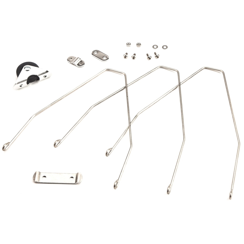 [QMGSRSET] Brompton steel rear mudguard stay set, L-version