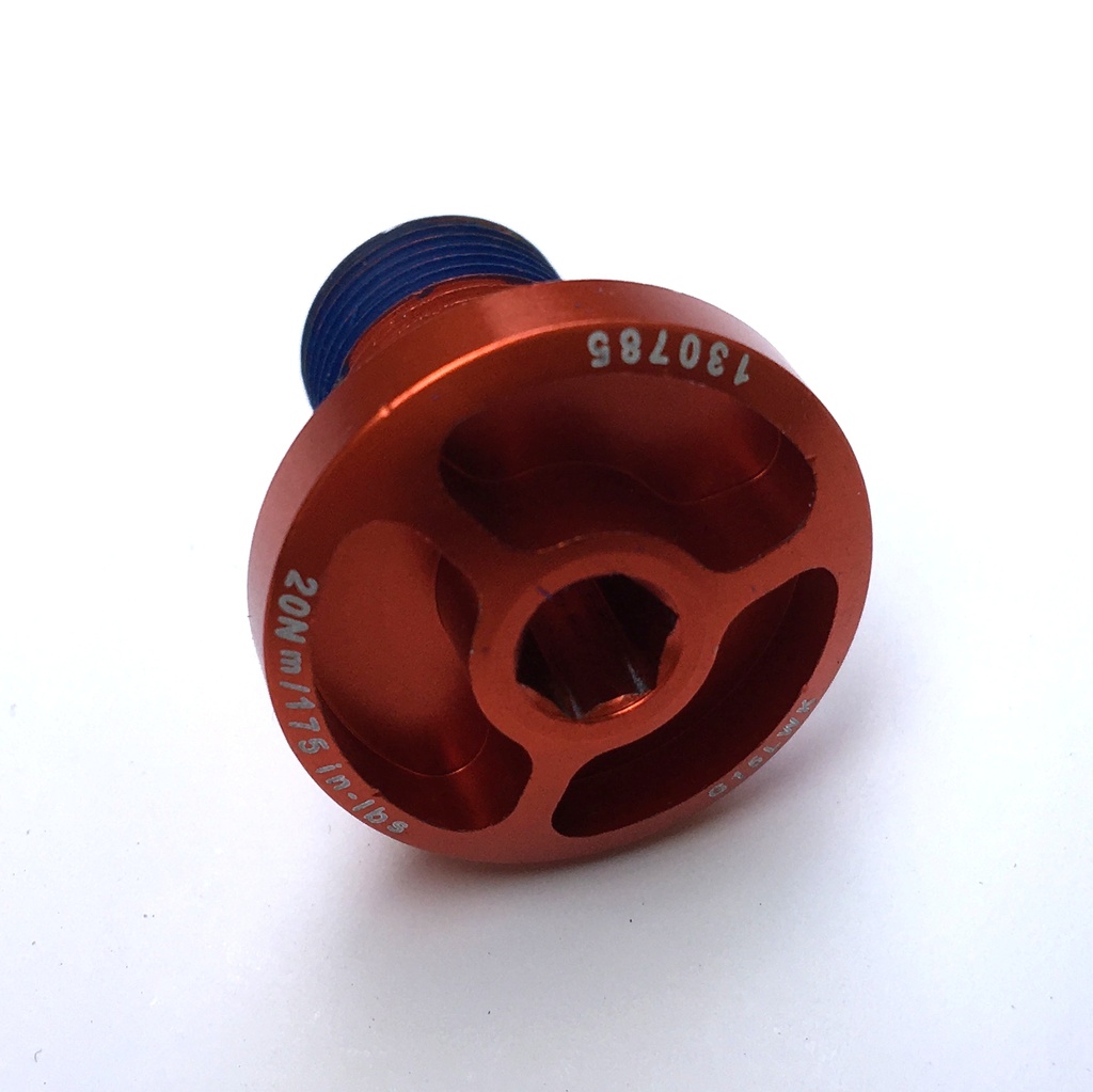 [130785OR] Shoulder bolt ORANGE / fine thread for Intense bikes