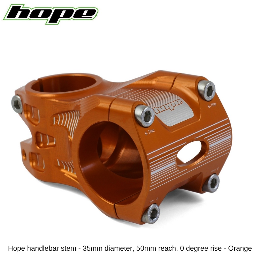 [ST005035C] Hope A/M Stem 0 degree 50mm 35mm diameter - Orange