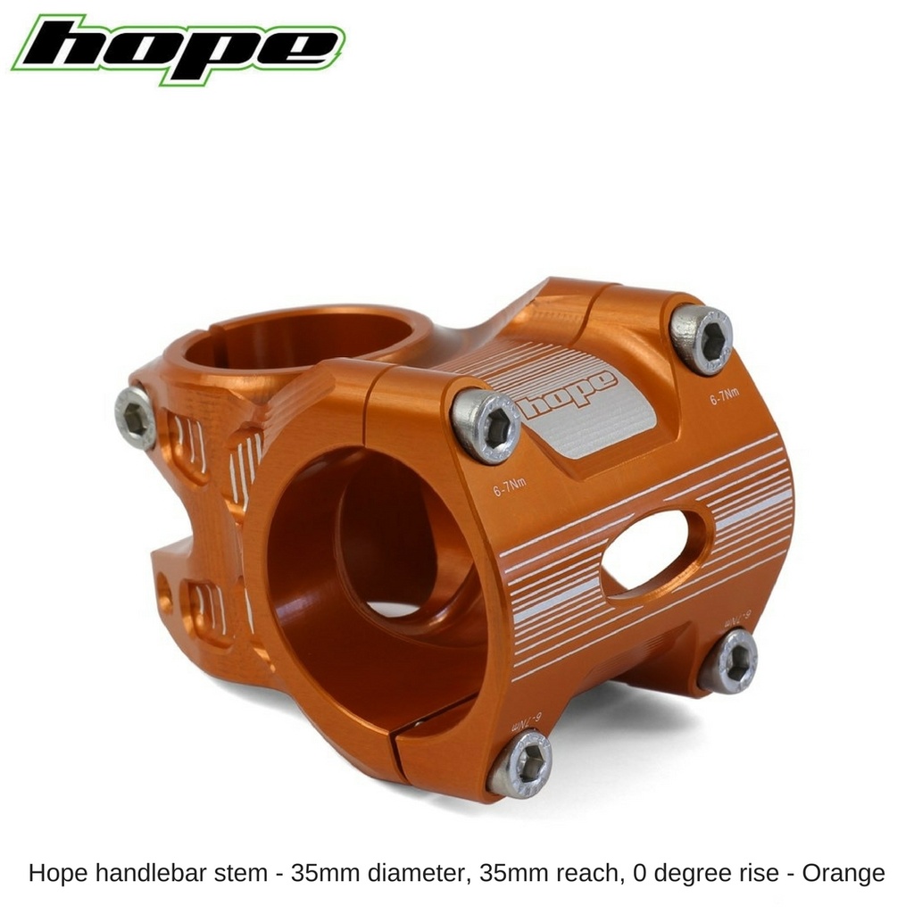 [ST000335C] Hope A/M Stem 0 degree 35mm 35mm diameter - Orange
