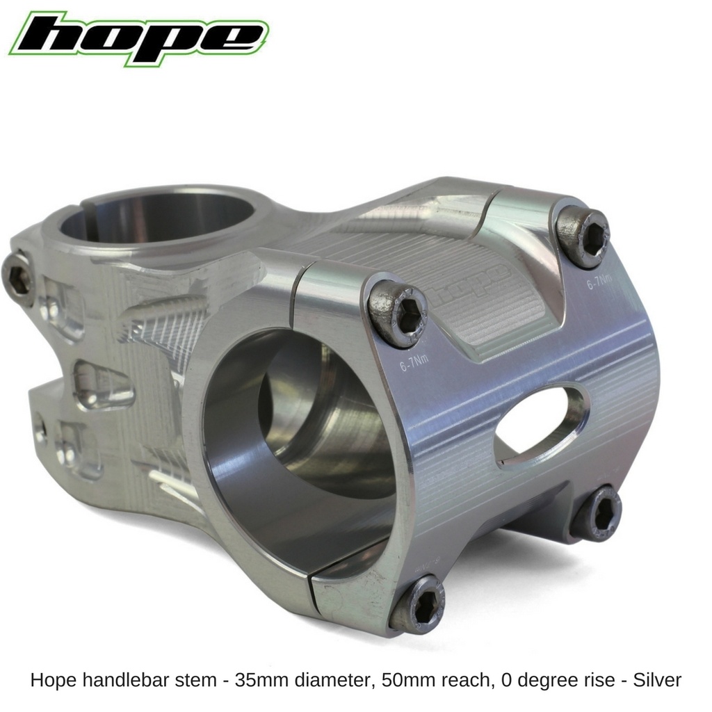 [ST005035S] Hope A/M Stem 0 degree 50mm 35mm diameter - Silver