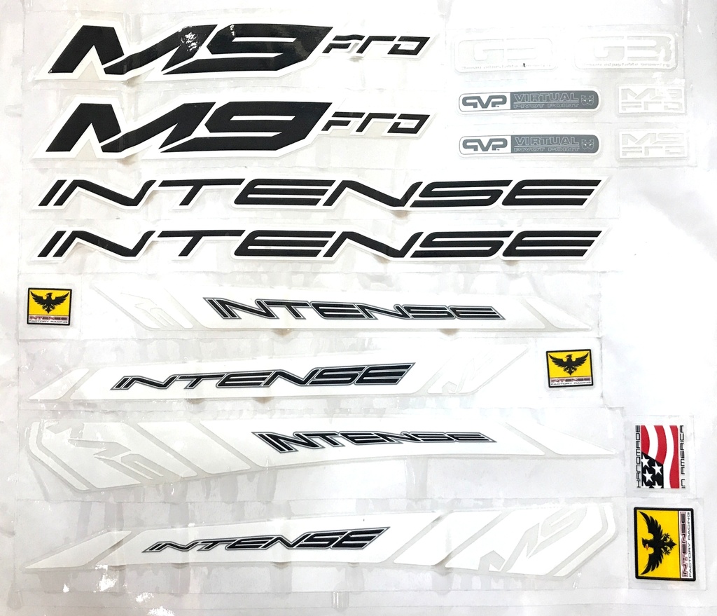 Intense M9 decals - Black/White