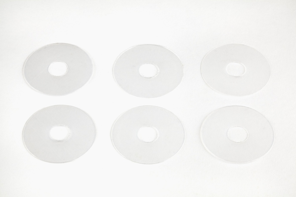 [QSUSPBSHIM-6] Brompton suspension block polythene shim washer (6 pack)