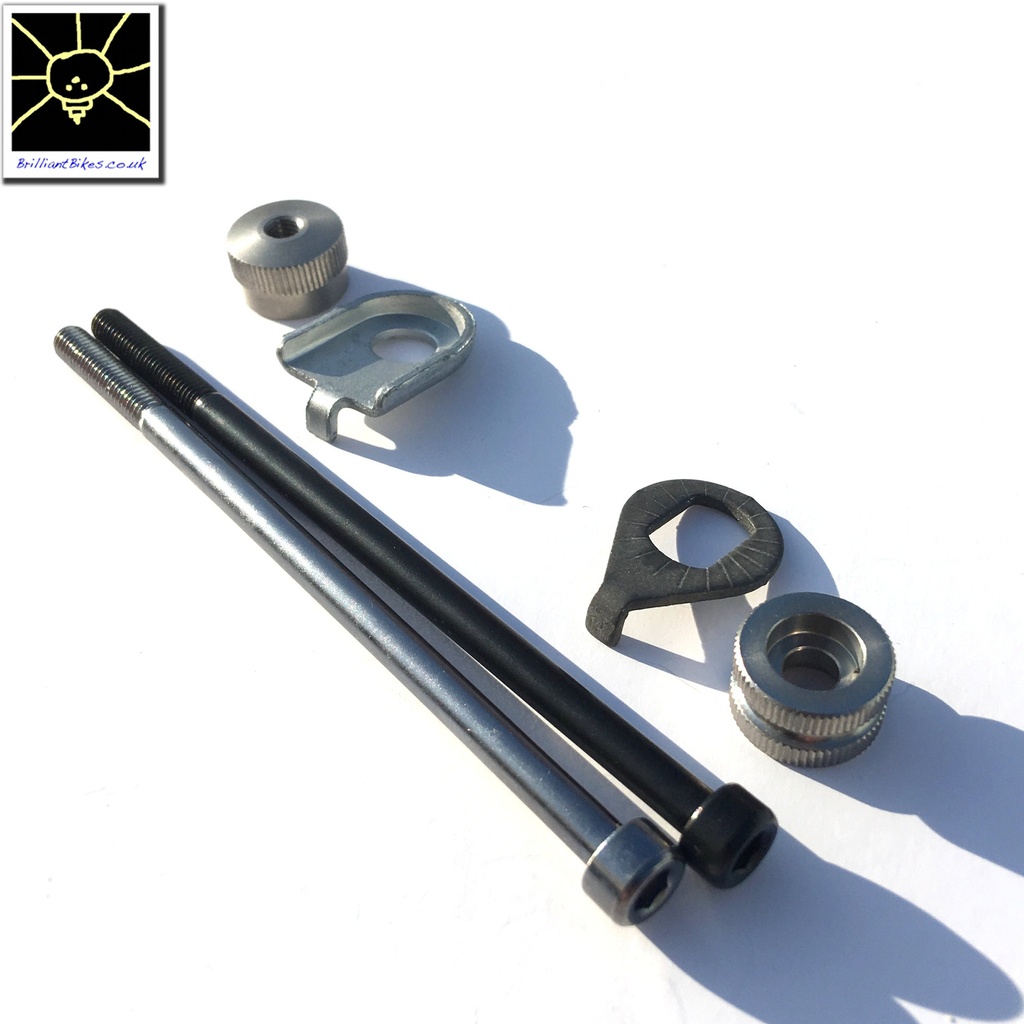 [QFW-HOLSPIN-NB] Brompton axle fasteners for dynamo and extra light front hubs