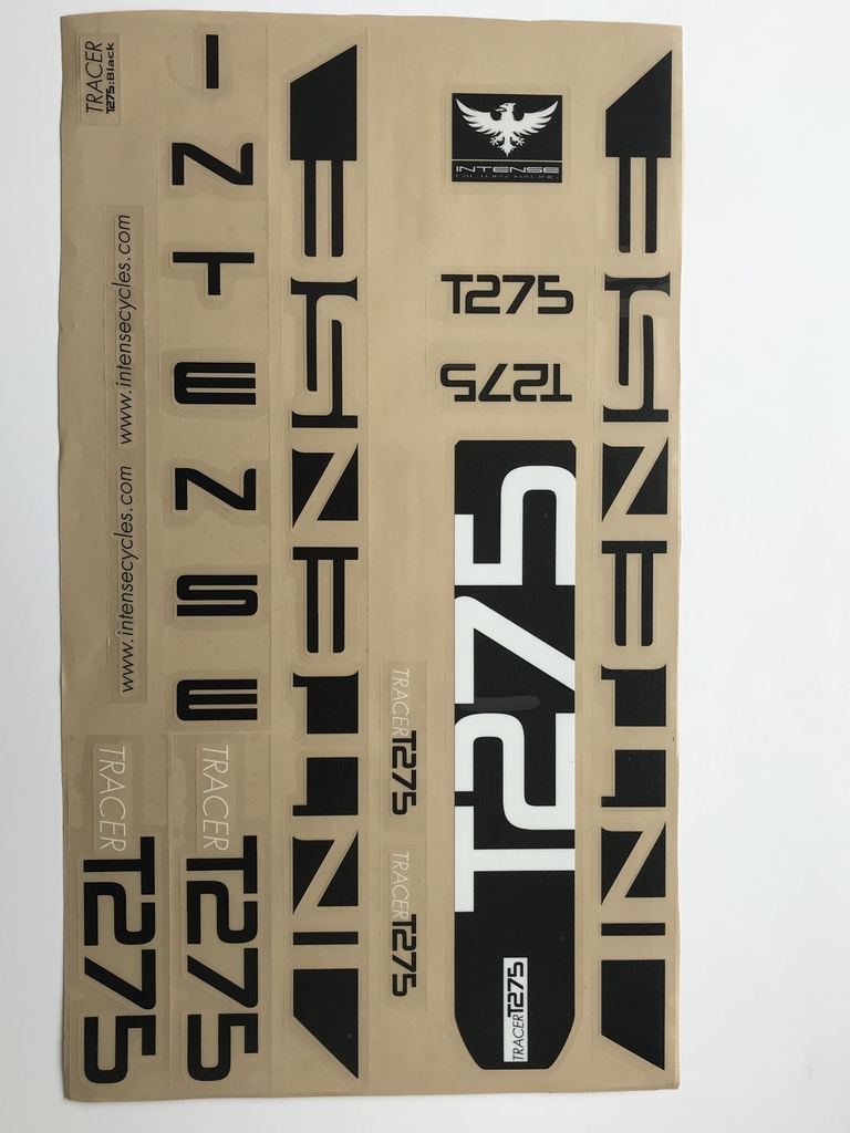 [500123] Intense Tracer 275A USA decals - Black/White