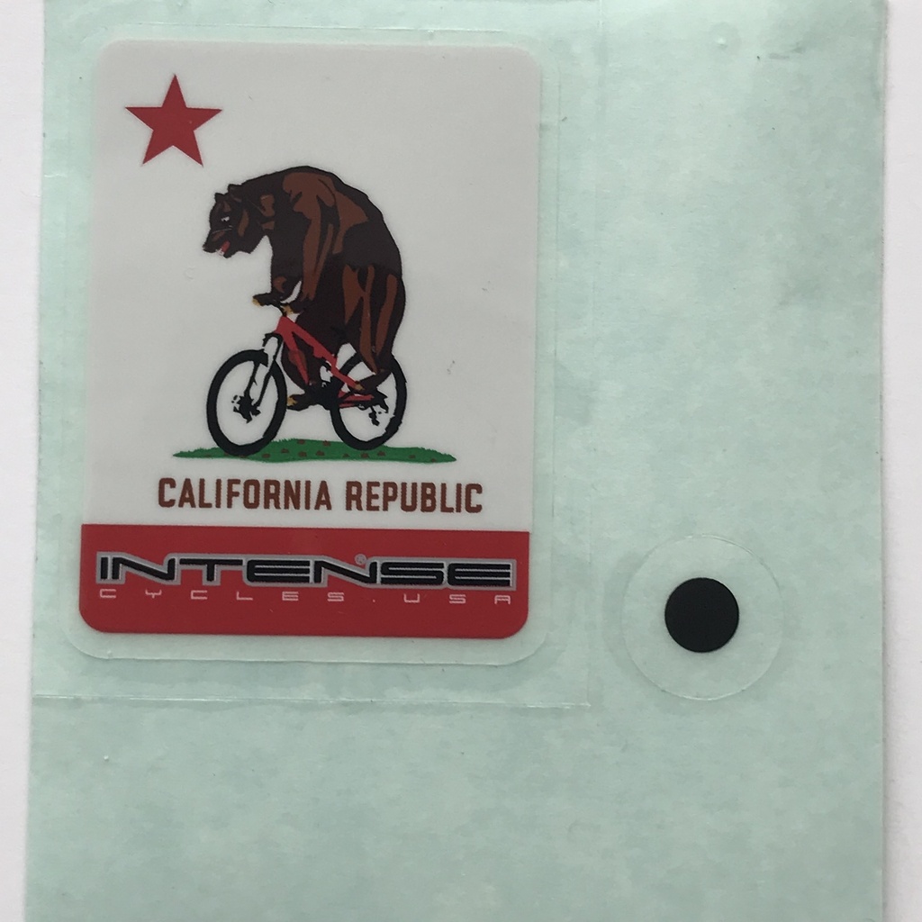 Intense California Republic Bear Decal