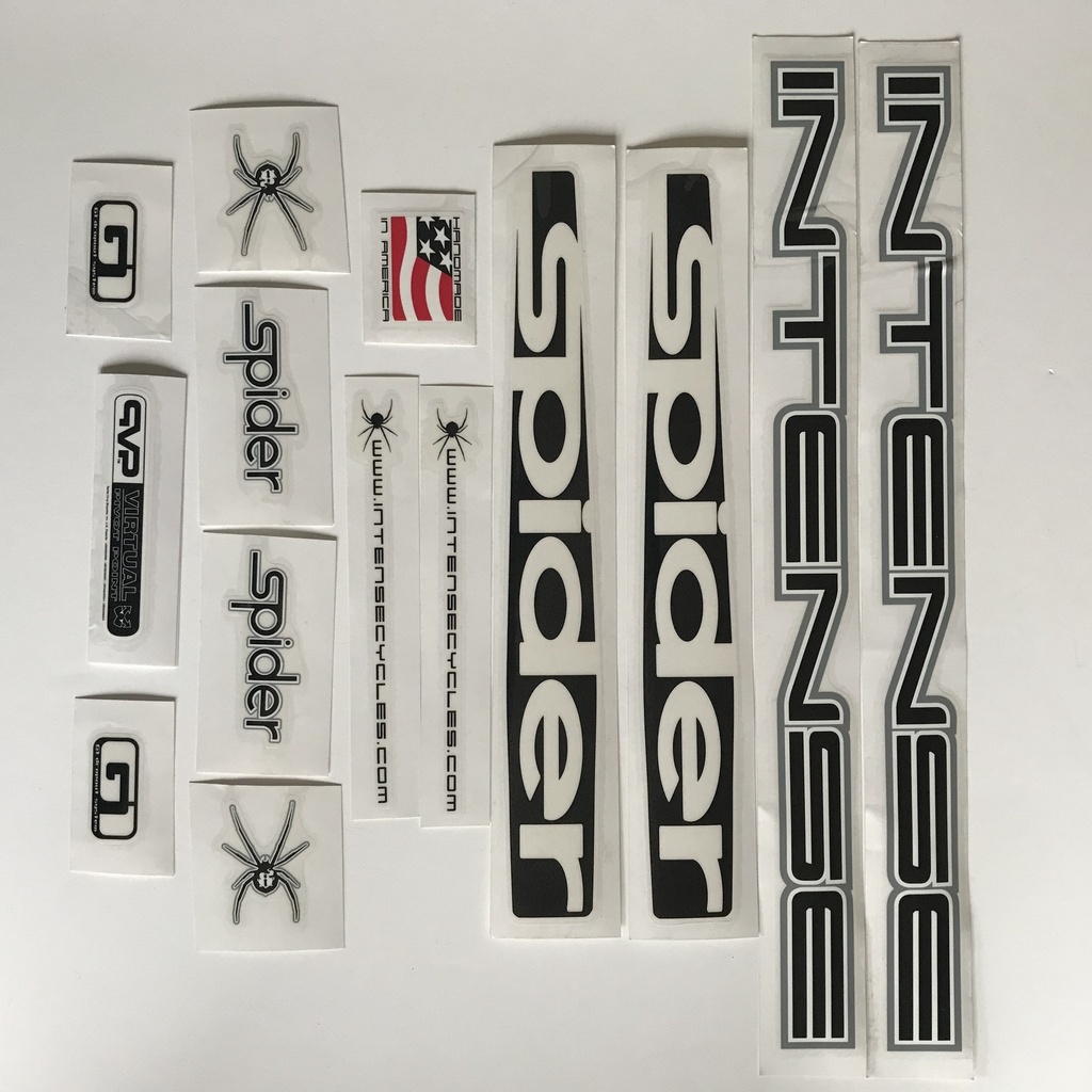 [500191] Intense Spider Decals Black