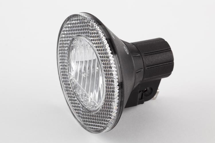 [QVDYNFLAMHR-TYR] Brompton front dynamo lamp halogen, reflective for tyre dynamo system