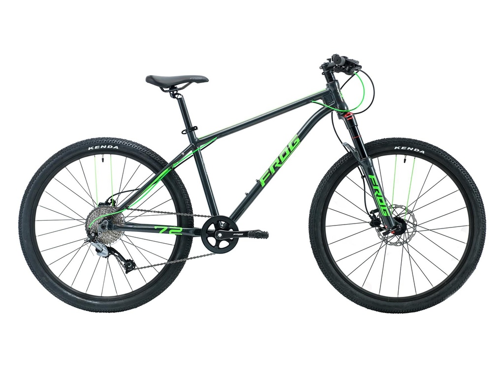 [L-FM72-MGG] Frog MTB 72 lightweight kids mountain bike - Metallic Grey Neon Green