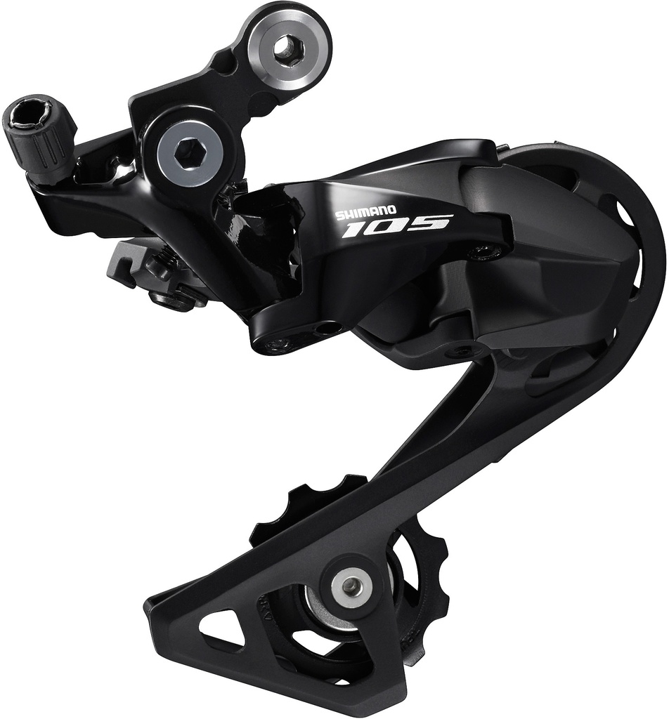 Shimano 105 11-speed rear derailleur, SS, for low gear 25-30T, black