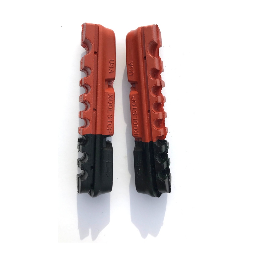 Dura2 dual compound brake pad inserts by Kool-Stop