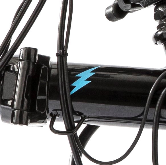 [QE-DECAL-FF-BOLT] Brompton front frame bolt logo -  BLUE - for Brompton Electric