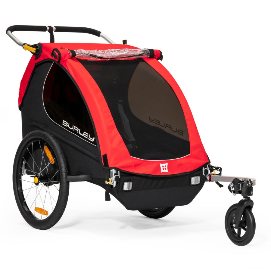 Burley Honey Bee childrens cycle trailer - red