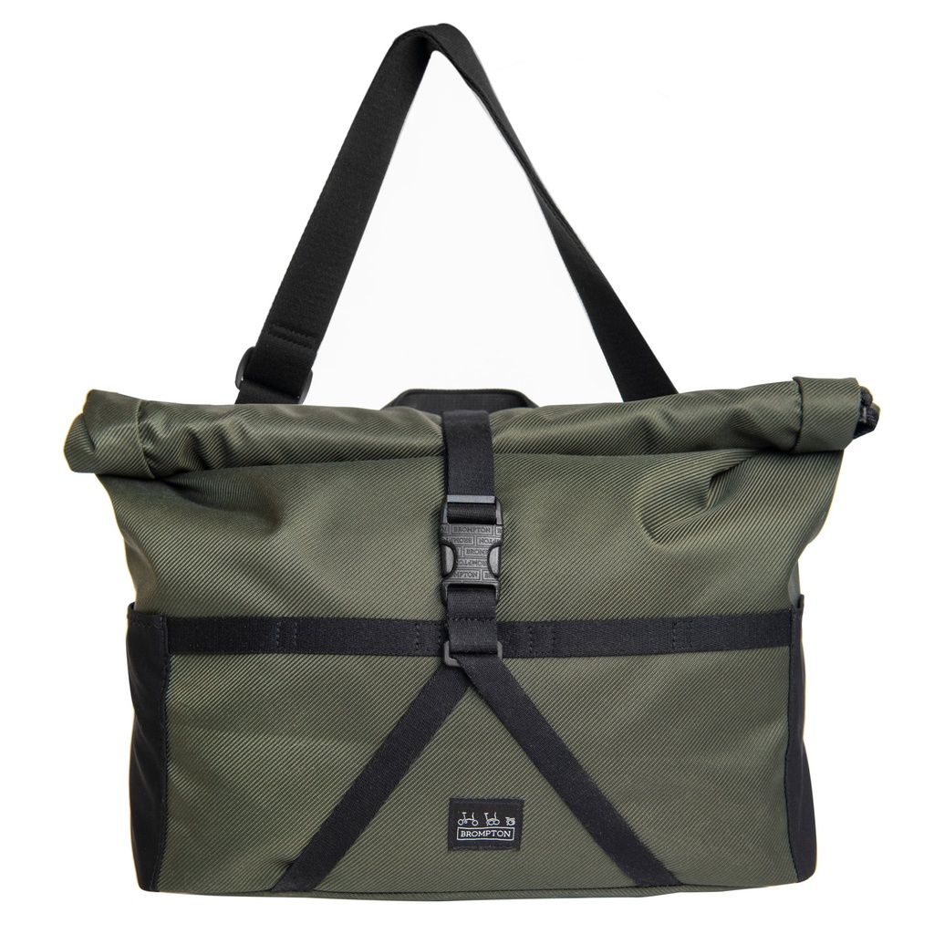 [QBOR-M-OG] Brompton Borough Medium Roll Top Bag - Olive Green