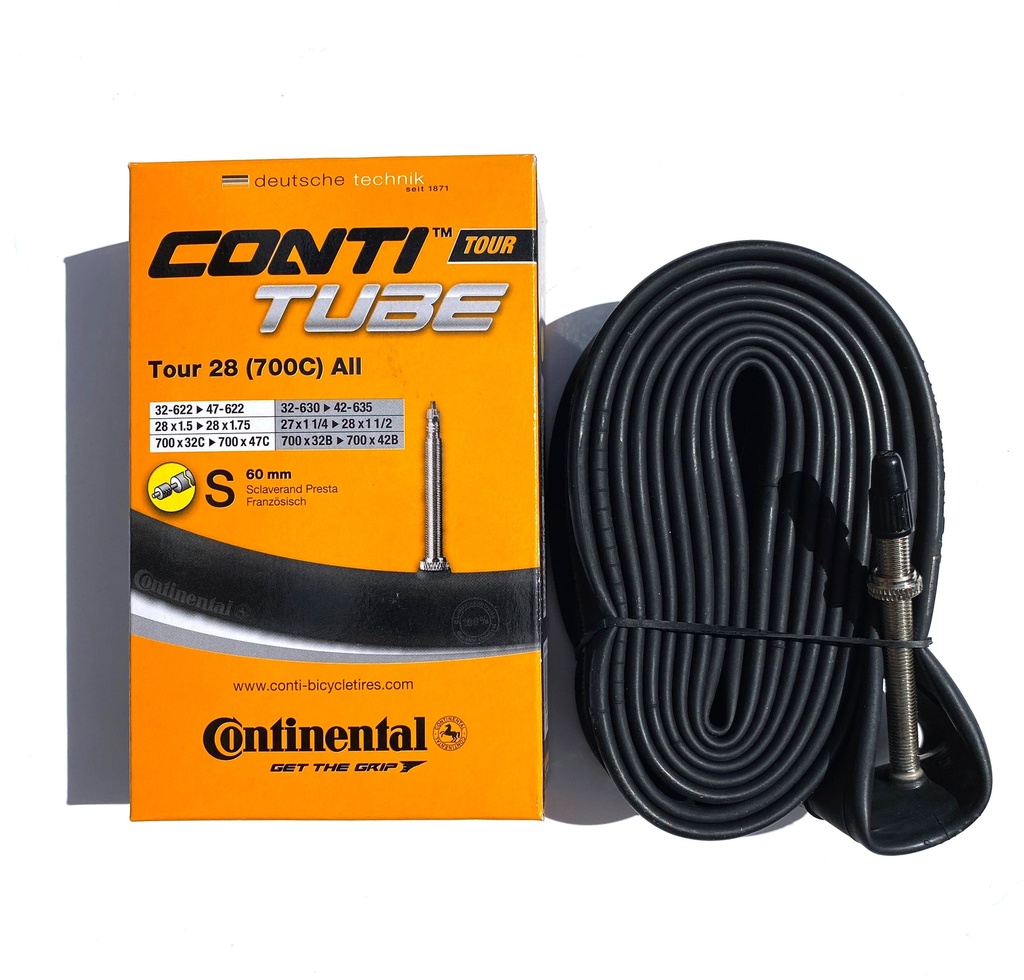 [0182041] Tour 28 all 700 x 32-47C tube by Continental - 60mm presta valve