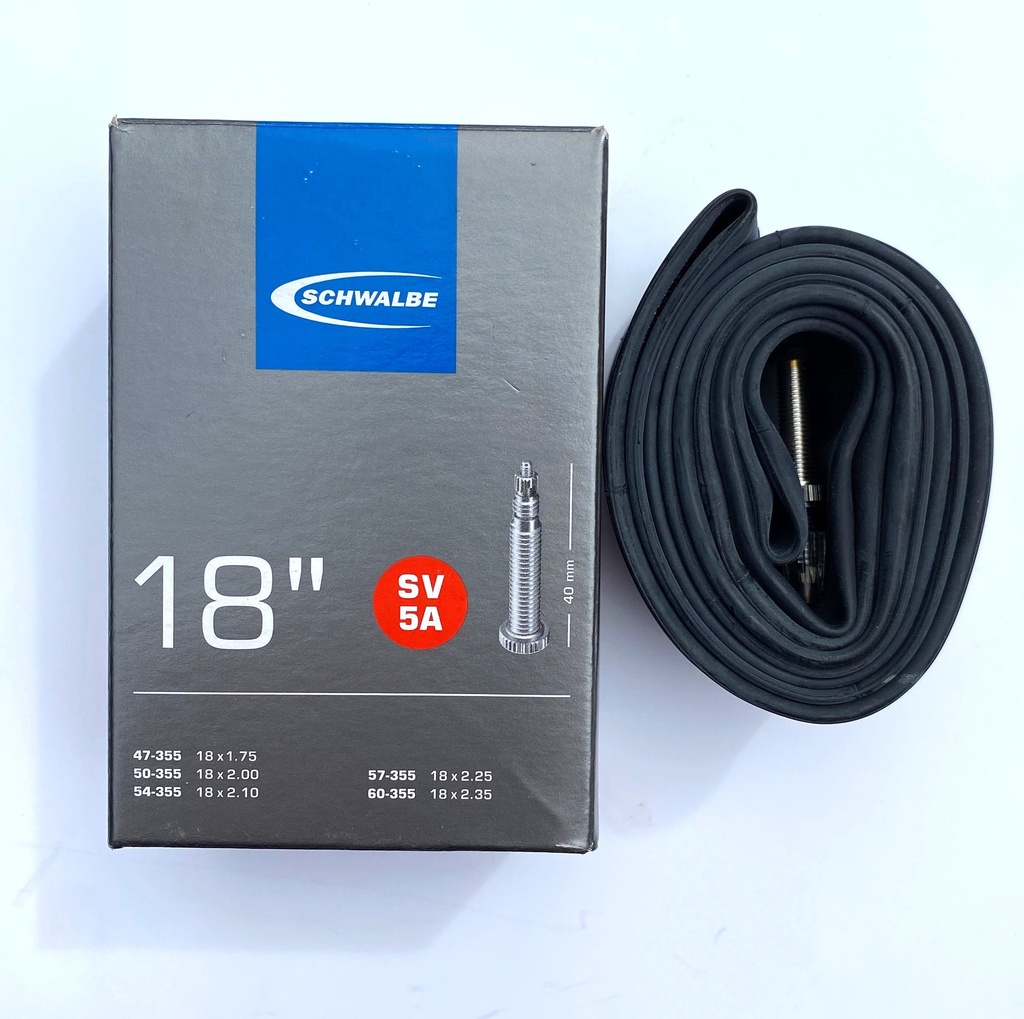 [SV5A] Schwalbe 18 inch Inner tube - presta/racing type valve 40mm