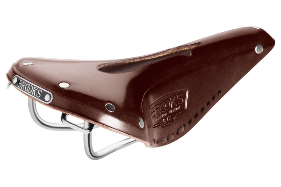 [B214IL A17205] Brooks B17 Narrow Carved Saddle - Brown