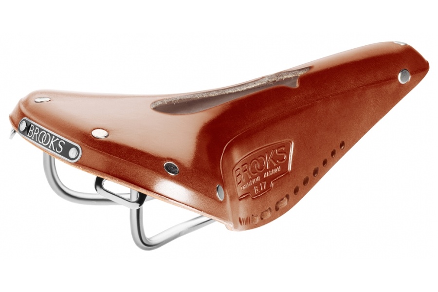 [B214IL A17203] Brooks B17 Narrow Carved Saddle - Honey