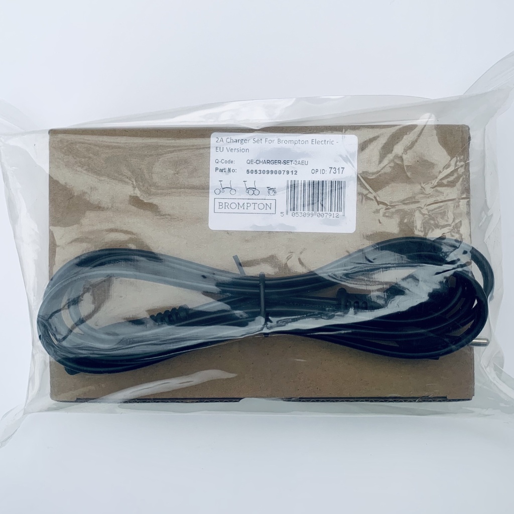 [QE-CHARGER-SET-2AEU] Brompton Electric BMZ charger set - 2A - EU version