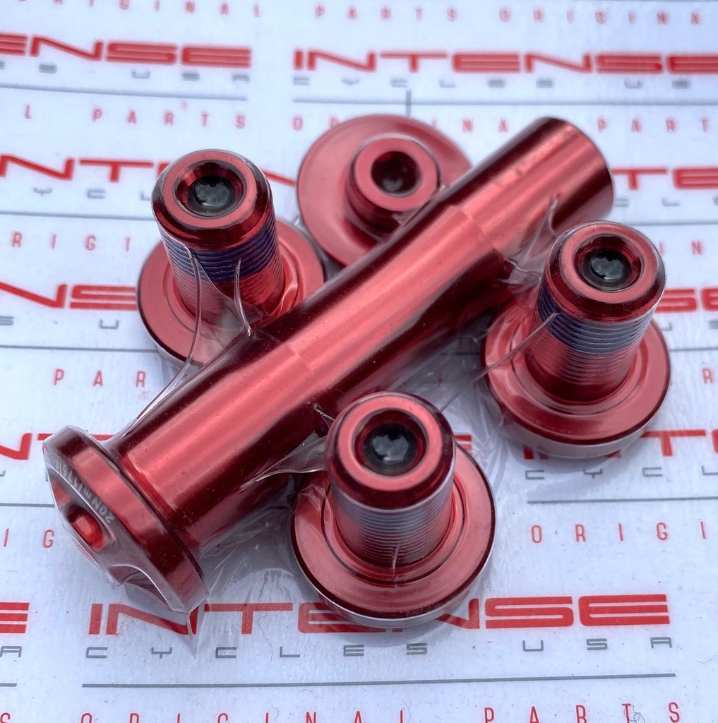 Upper Bolt Kit for Intense trail / cross country bikes - Red