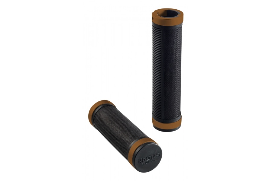 [CSG5LL0A21000] Brooks Cambium rubber grips - Black/Bronze (130mm)