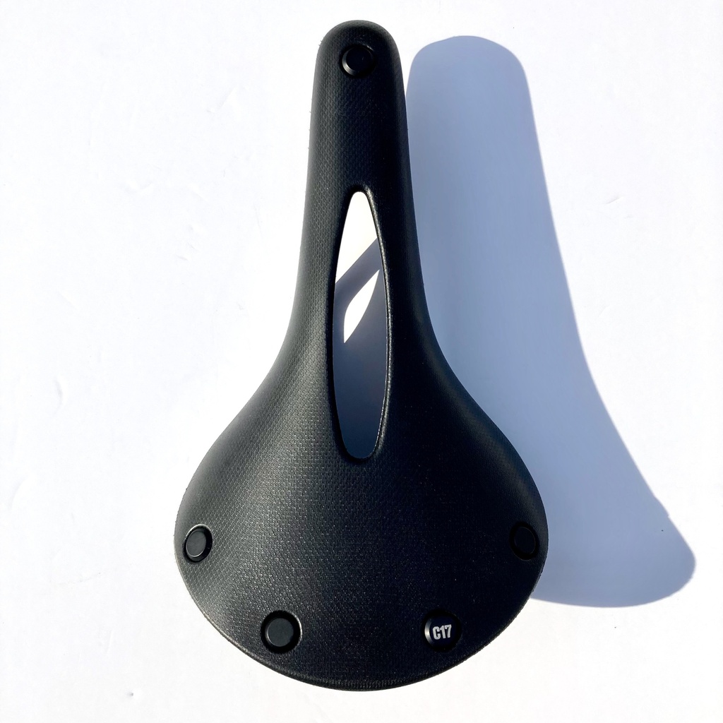 [C201C A06300] Brooks C17 Black Carved All-Weather Cambium Saddle