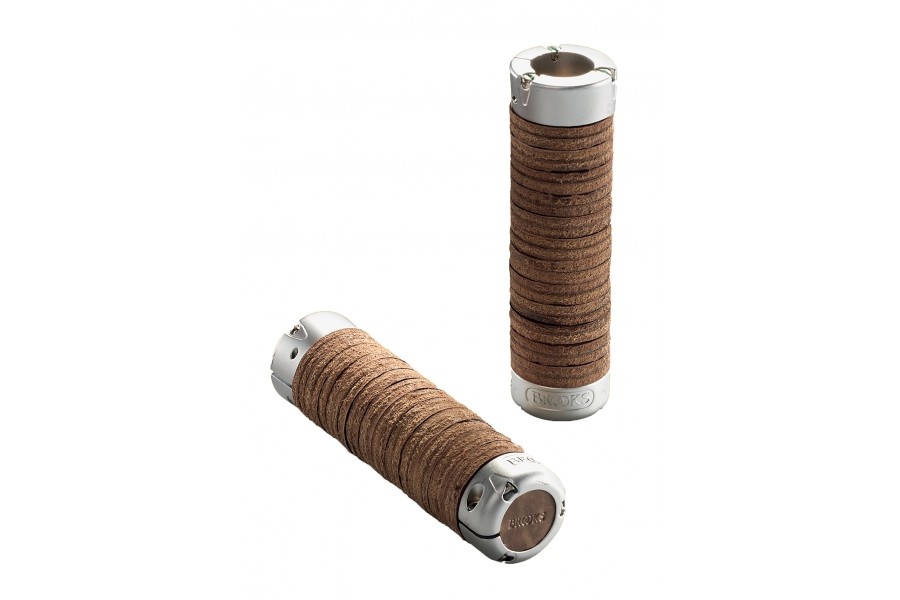 [BLG2LL0A07205] Brooks plump leather grips - Brown (130mm)