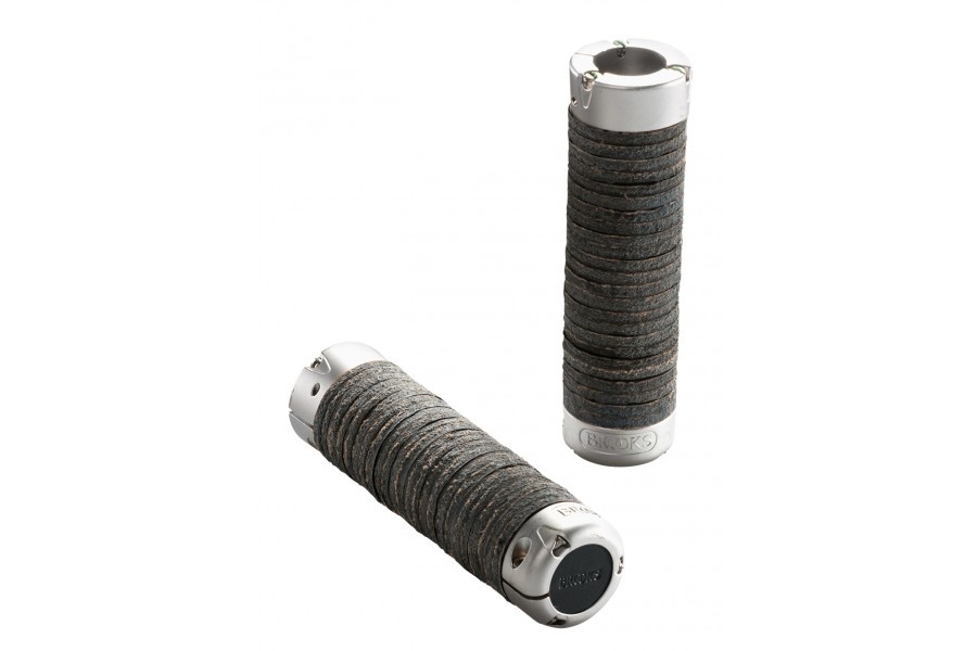 [BLG2 A07202] Brooks plump leather grips - Black (130mm)