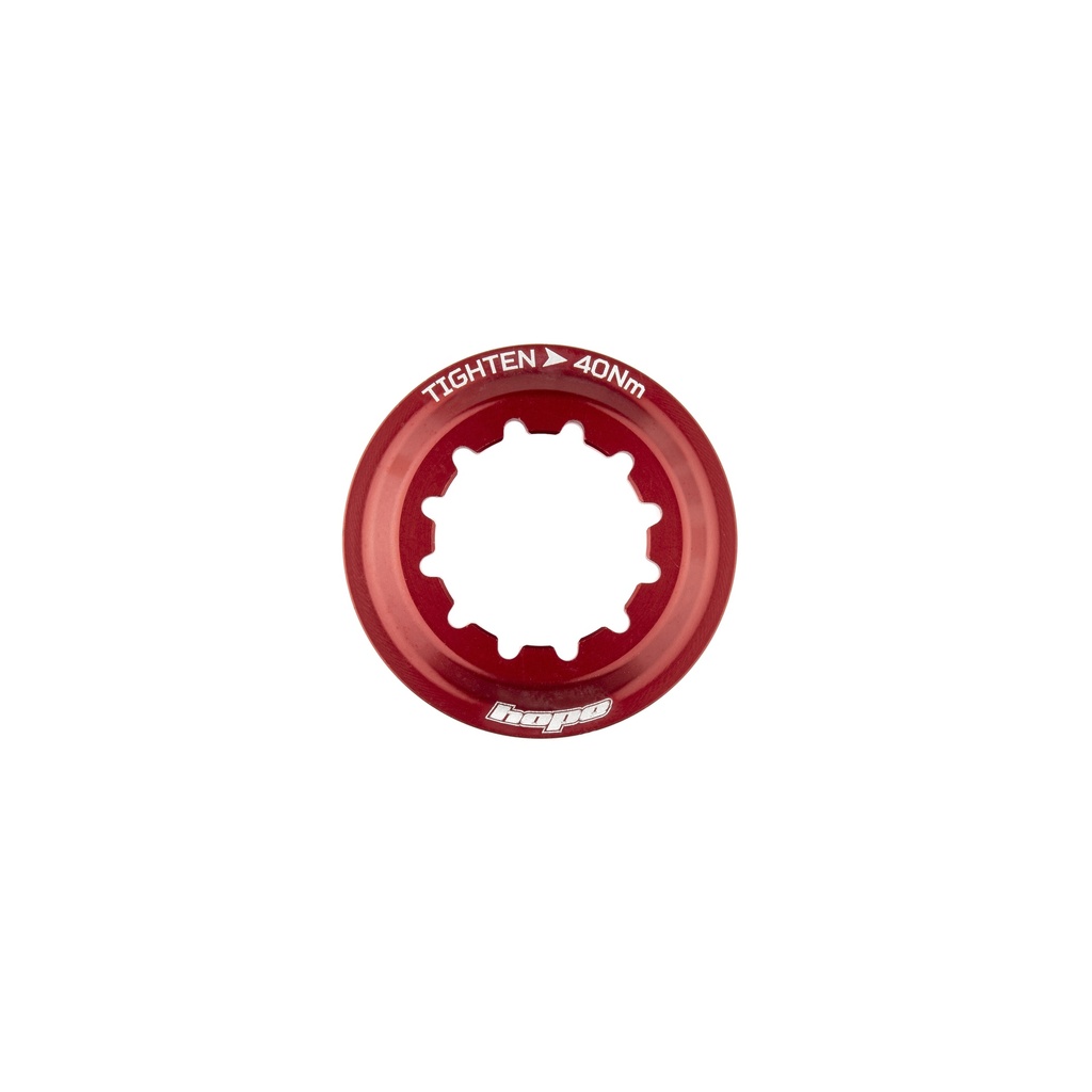 Hope Centre Lock Disk Lockring - red