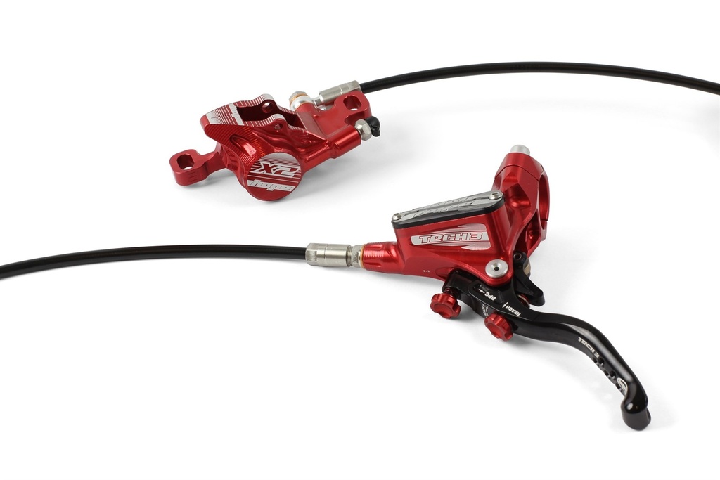 [T3X2RRL] Hope Tech 3 X2 - UK fitting (Rear / L/H)  - Red