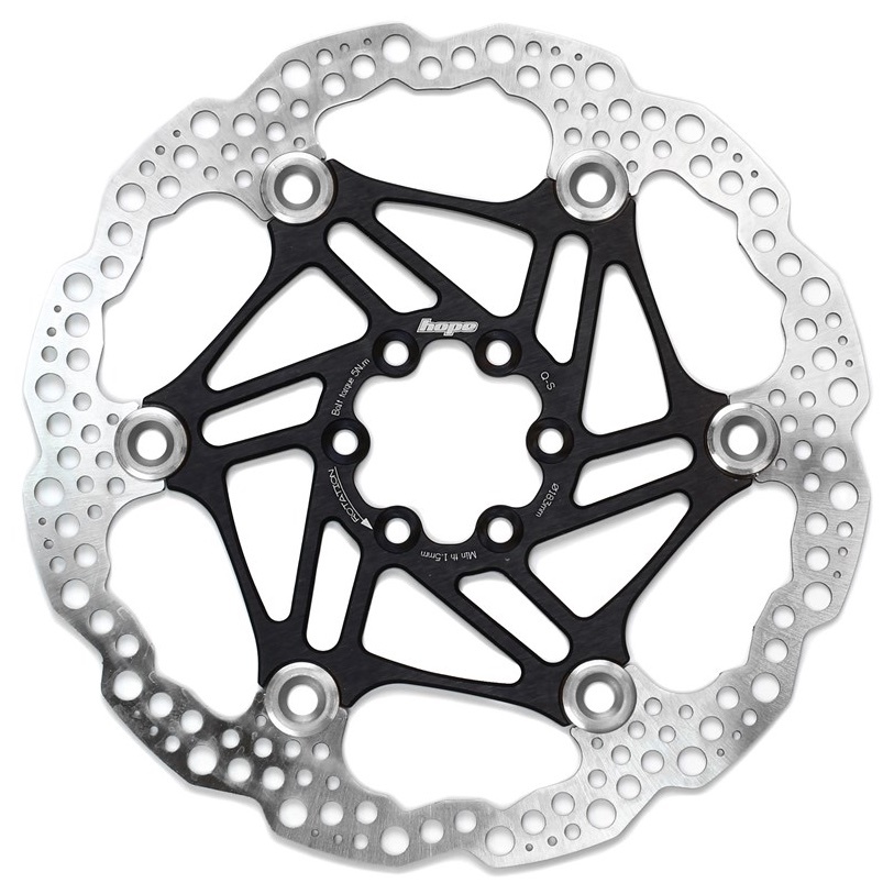 [HBSP3301836FN] Hope Floating Rotor- 6 bolt - 183mm - Black