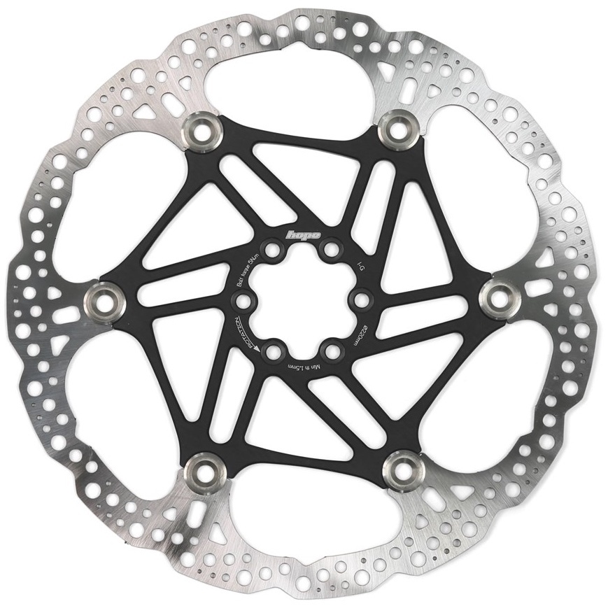 Hope Floating Rotor- 6 bolt - 220mm - Black