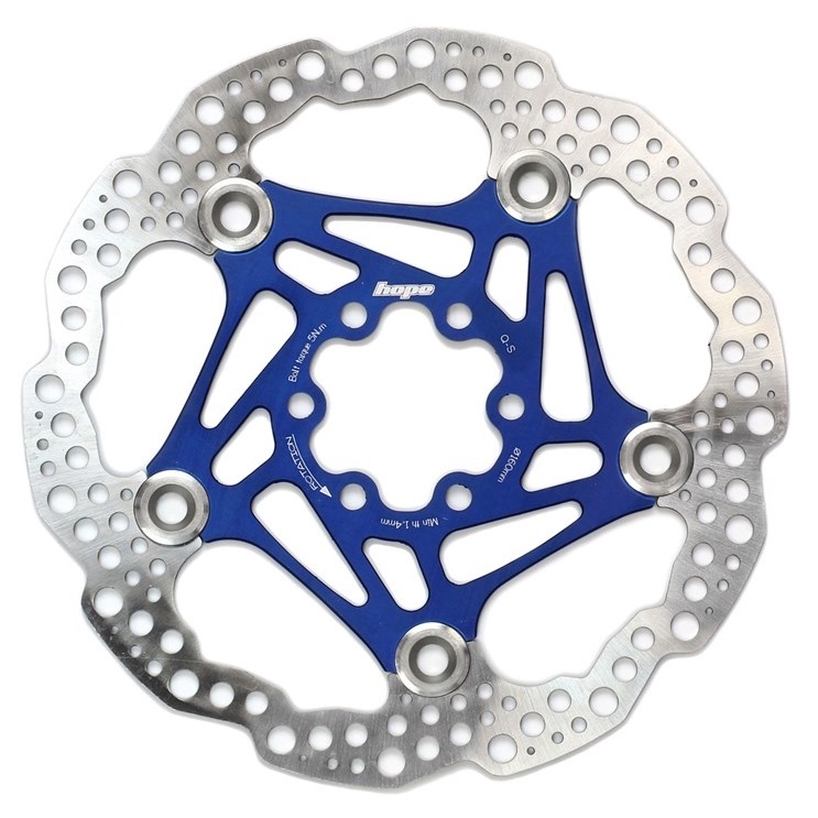[HBSP3301606FB] Hope Floating Rotor- 6 bolt - 160mm - Blue