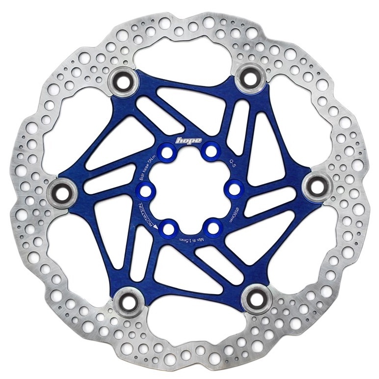 [HBSP3301806FB] Hope Floating Rotor- 6 bolt - 180mm - Blue