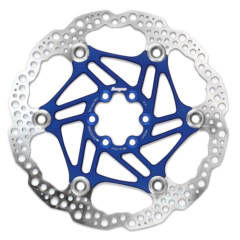 [HBSP3301836FB] Hope Floating Rotor- 6 bolt - 183mm - Blue