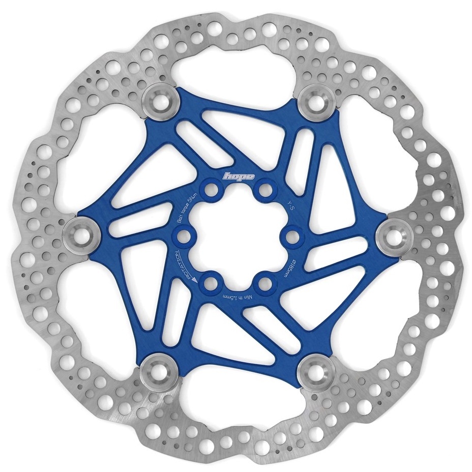 [HBSP3301856FB] Hope Floating Rotor- 6 bolt - 185mm - Blue