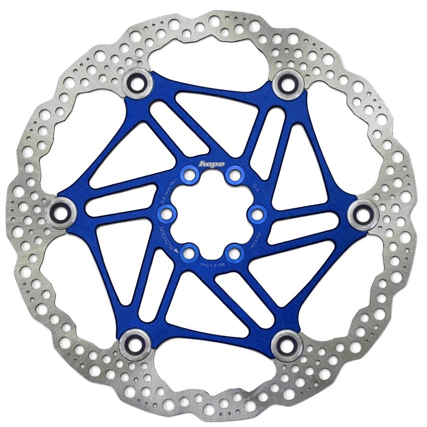 [HBSP3302006FB] Hope Floating Rotor- 6 bolt - 200mm - Blue