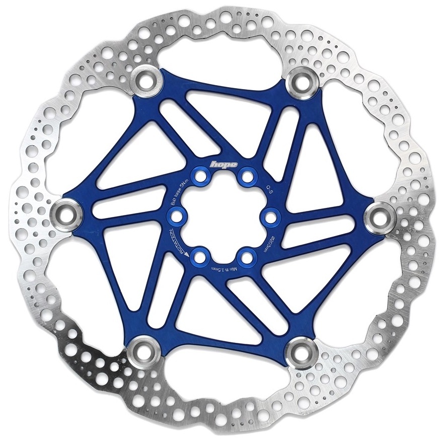 Hope Floating Rotor- 6 bolt - 203mm - Blue