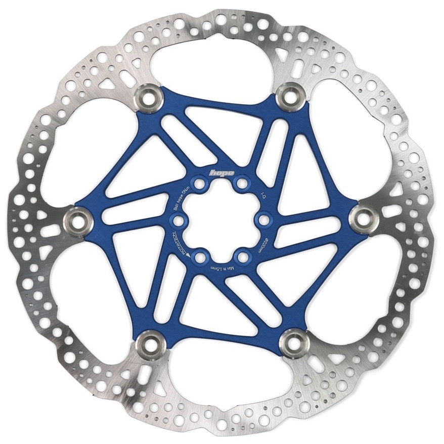 [HBSP3302206FB] Hope Floating Rotor- 6 bolt - 220mm - Blue