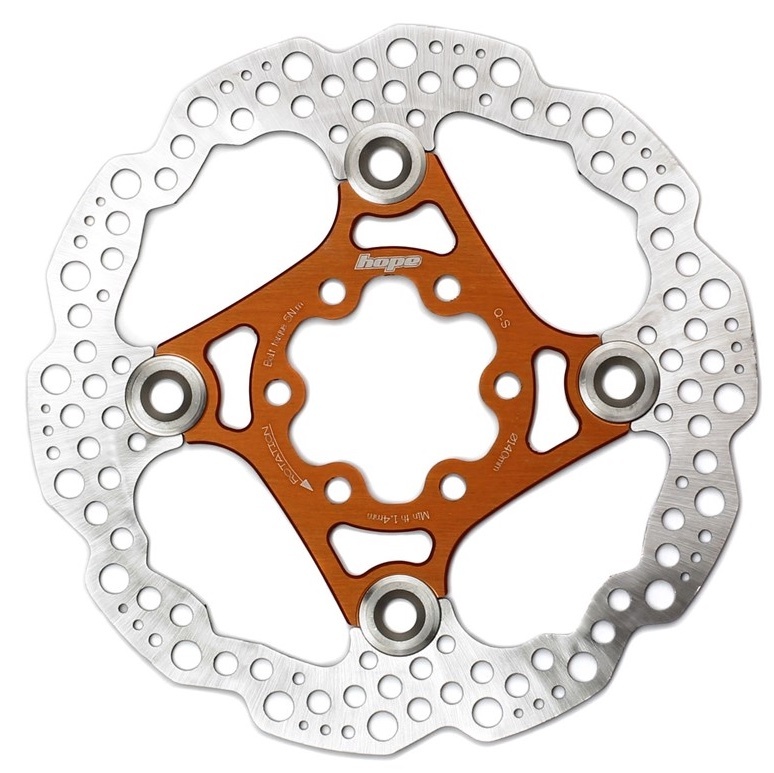 [HBSP3301406FC] Hope Floating Rotor- 6 bolt - 140mm - Orange