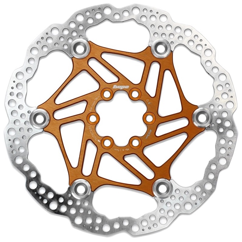 [HBSP3301836FC] Hope Floating Rotor- 6 bolt - 183mm - Orange