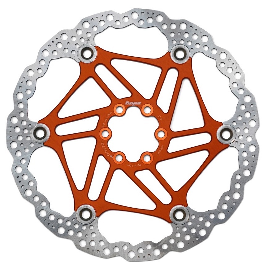 [HBSP3302006FC] Hope Floating Rotor- 6 bolt - 200mm - Orange