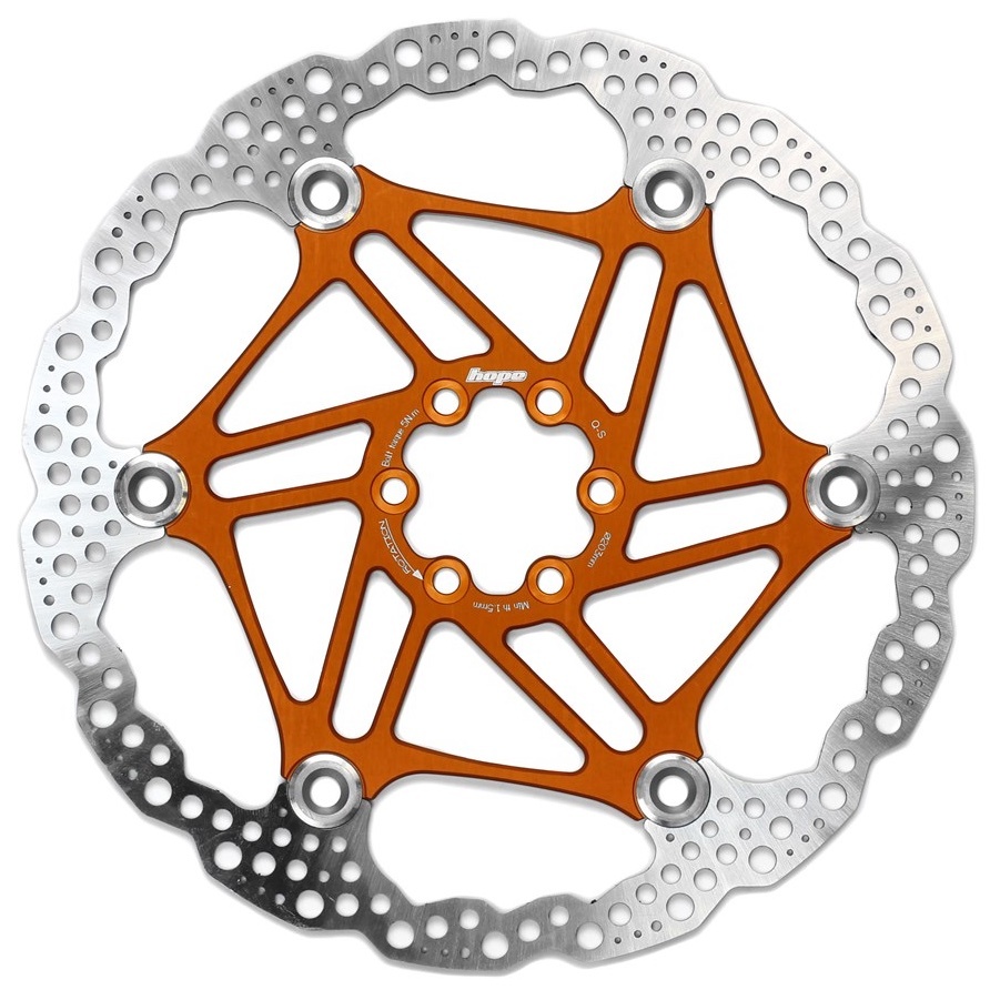 [HBSP3302036FC] Hope Floating Rotor- 6 bolt - 203mm - Orange