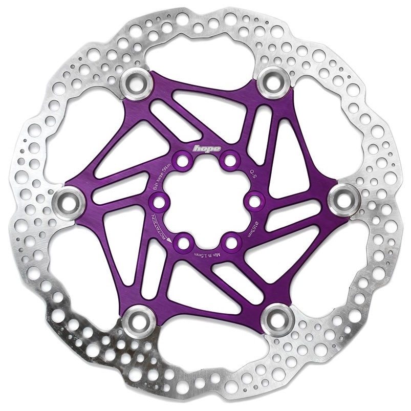 [HBSP3301836FPU] Hope Floating Rotor- 6 bolt - 183mm - Purple