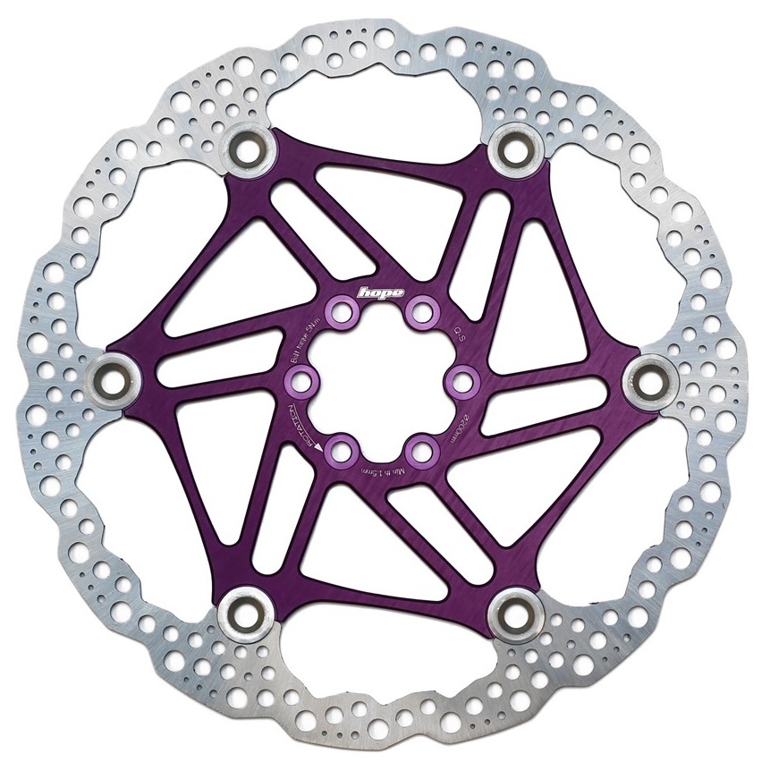 [HBSP3302006FPU] Hope Floating Rotor- 6 bolt - 200mm - Purple