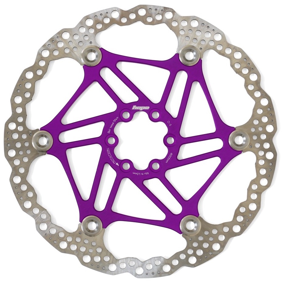 [HBSP3302056FPU] Hope Floating Rotor- 6 bolt - 205mm - Purple