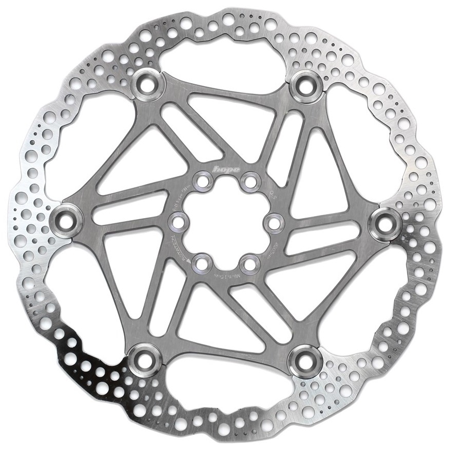[HBSP3302036FS] Hope Floating Rotor- 6 bolt - 203mm - Silver