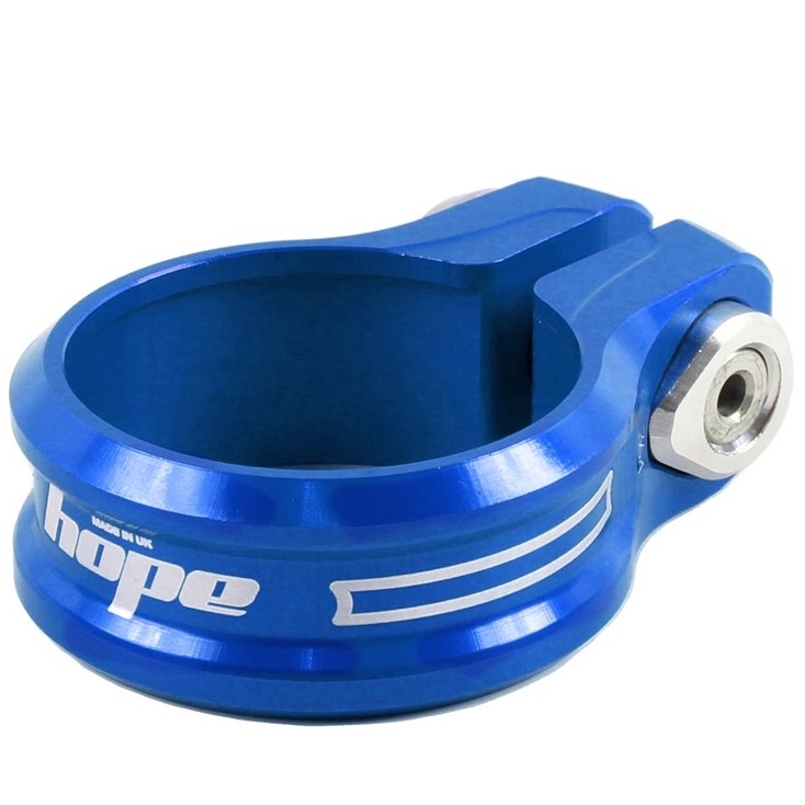 Hope bolted seat clamp - 28.6mm - Blue
